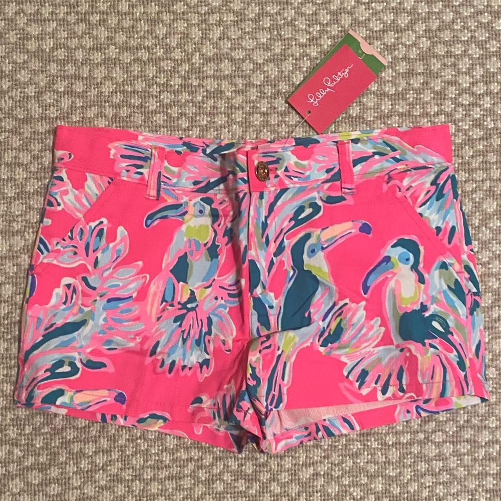 TOUCAN PATTERNED LILLY PULITZER SHORTS